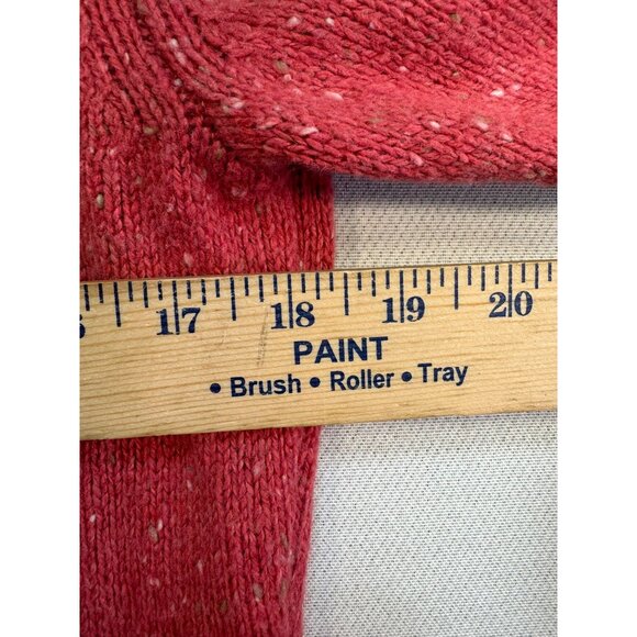Woolrich Womens Cable Knit Sweater Small Soft Ruby Heather - Picture 8 of 12